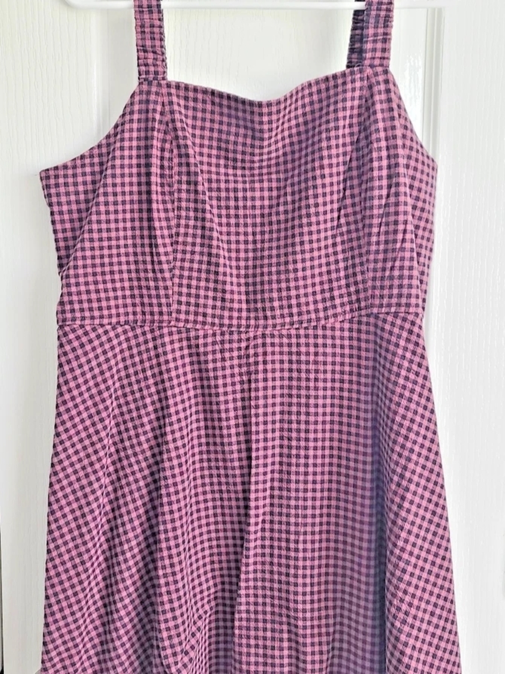 Pink and Black Mini Womper Dress.